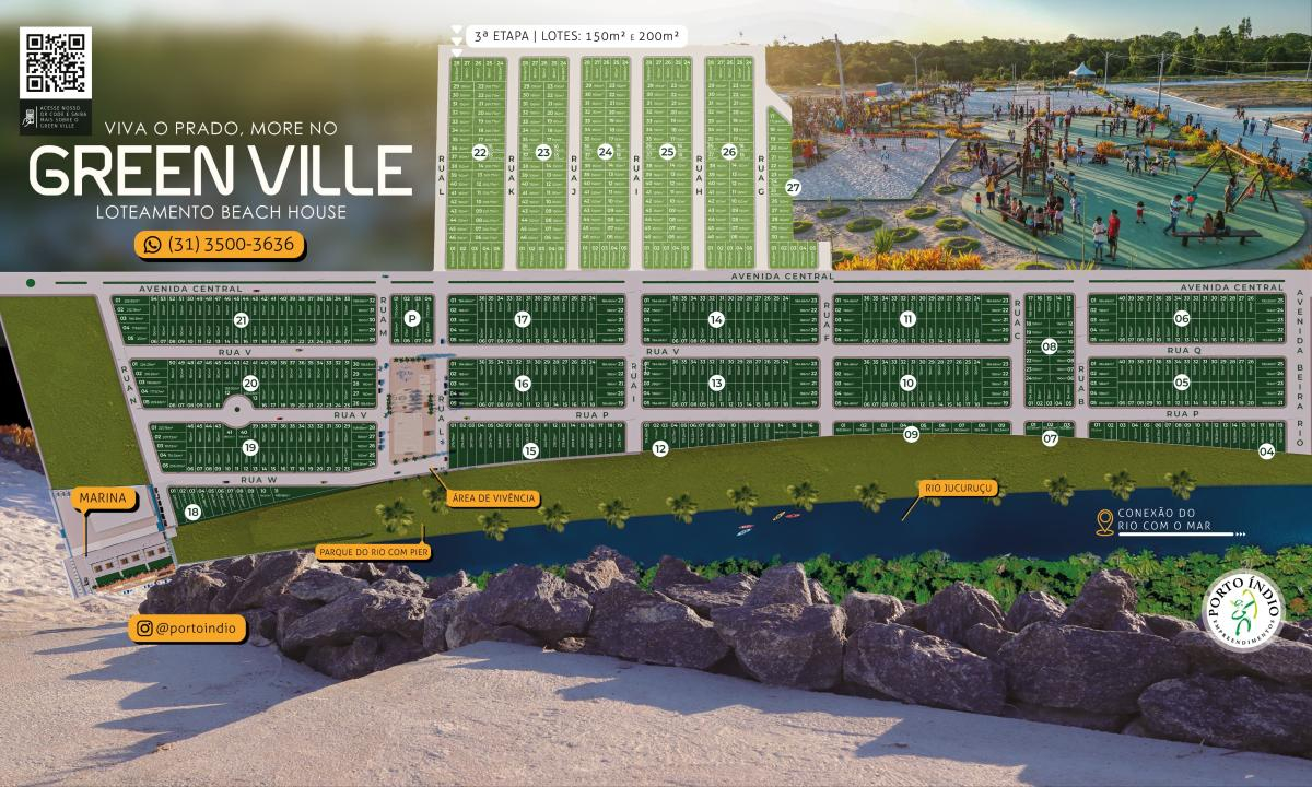 Lote a partir de 150m2 Loteamento Greenville em Prado Bahia - Imóveis Estruturar Empreendimento Imobiliários