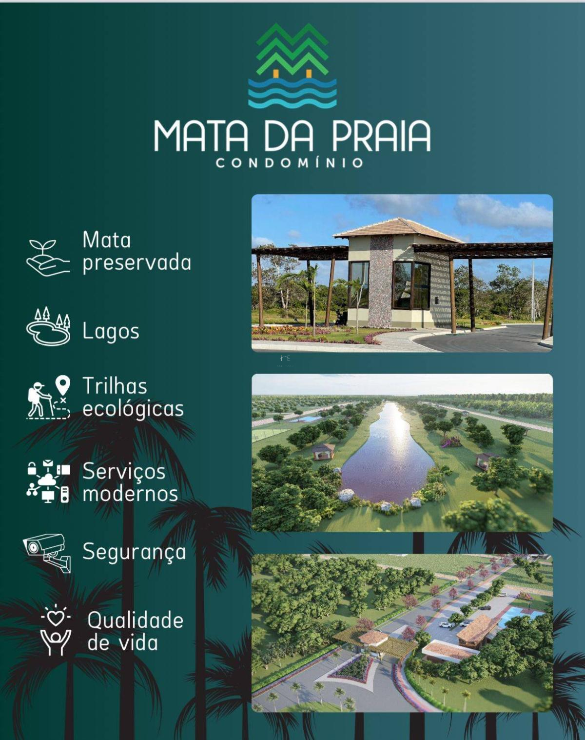 Lote de 600m2 a poucos metros do Mar com financiamento Próprio em Condomínio fechado em Praia de Guaratiba, Prado-BA - Imóveis Estruturar Empreendimento Imobiliários